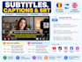 create subtitles captions and srt files for your videos