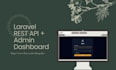 build a laravel rest API with filament admin dashboard