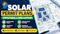 draft structural site plan and solar layout for city permit