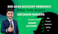 find b2b saas leads and decision makers
