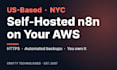 deploy self hosted n8n on AWS with backups and https