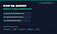 complex sql queries, optimize database, and debug scripts