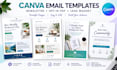 design canva  editable newsletter and email template, email opt in pdf