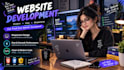 develop HTML CSS javascript website