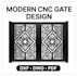 design cnc main gate jali window and partition with dxf file