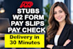 do stubs, w2 1040, convert your data to pdf file