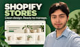 develop a shopify website for your online store
