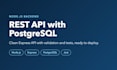 build a nodejs express rest API with postgresql