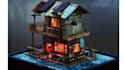 do 3d environment design low poly environment modular environment