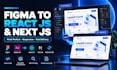 convert figma to react next js tailwind css as a front end developer
