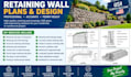 do retaining wall drainage footing structural design calculations
