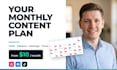 create your monthly social media content plan