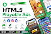 make playable HTML5 ad for game and app cpi roas campaign