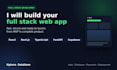 build a full stack web app with react nextjs and fastapi