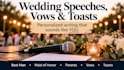 write a personalized wedding speech, vows, or toast