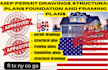 mep permit drawings, structural plans foundation and framing plans