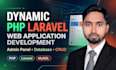 develop a dynamic PHP laravel website with admin panel and database