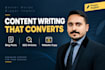 write SEO friendly content and articles in fluent english