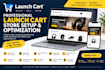 design a responsive launch cart store