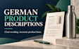 write a clear german product description for your product