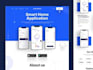 design saas website landing page UI UX
