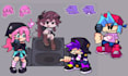 create fnf characters sprite, fnf animation, friday night funkin, fnf mod