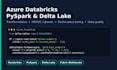 develop azure databricks pyspark etl and delta lake solutions