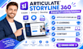 do articulate storyline 360, elearning, online course creation content scorm