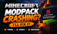 fix and optimize your minecraft modpack