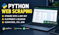 build a custom python web scraper and data extraction script