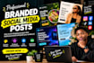 create branded social media posts