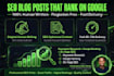 write engaging SEO blog posts and articles