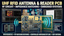 design uhf rfid antenna, reader pcb and high frequency rf circuit embedded