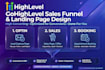 setup gohighlevel ghl website funnel and automation