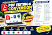 edit, convert, merge, split and format PDF files
