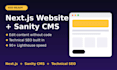build a nextjs website with sanity headless cms and technical seo