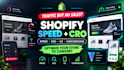 optimize shopify store speed, SEO, UX and conversion rate to increase sales
