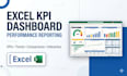 build an excel KPI dashboard and performance report