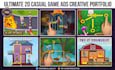 create engaging 2d mobile game ads and animated playable creatives