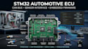 design stm32 automotive ecu, can bus, sensor interface pcb and embedded firmware
