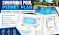 create swimming pool permit plan, pool permit drawings and site plan