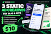 create static ad creatives for your saas or app