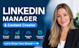 be expert linkedin marketing manager and content creator