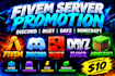 fivem server promotion, rust, fivem server promotion, active fivem advertise