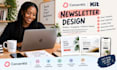 setup convertkit newsletter, email template and email sequence