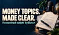 write researched finance youtube scripts