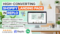 build a high converting shopify landing page in replo