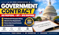 write government contract bid proposal, rfp and rfq response