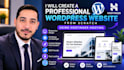 create a professional wordpress website from scratch