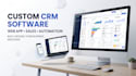 build custom CRM software CRM web app sales management system, customer database